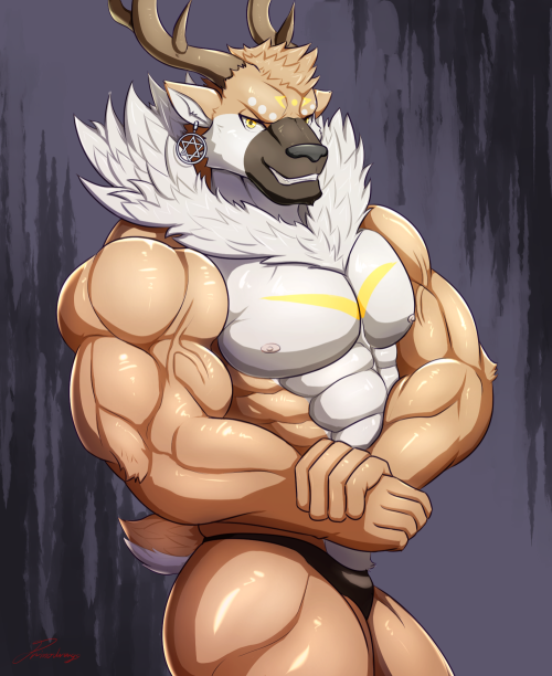primodrago:  Radon MUSCLE!My character so handsome! <3   Event on twitter by Kuromahttps://twitter.com/kemobuilder I still open Commission too.>> http://primodrago.tumblr.com/Commission 
