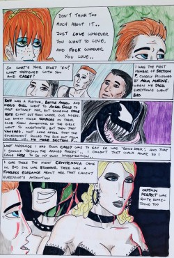 Kate Five vs Symbiote comic Page 155  Flashback to the Search