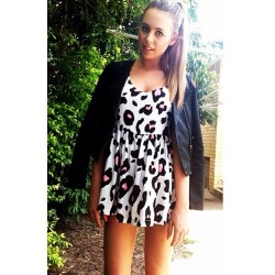 saboskirt:  Shop our new leopard print playsuit, exclusive to