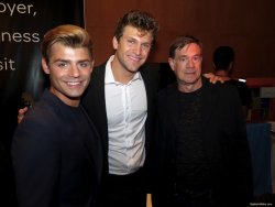 gayweho:  Proud to have met these 3 last night @Outfest @garrettclayton1