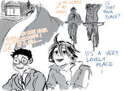 jensuisdraws:  and in that moment manami was smitten // sakamichi