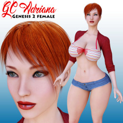  GC Adriana is a Character preset for Genesis 2 Female. This