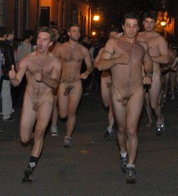 Streaking was one of the first activities where men were “allowed”