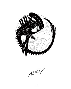 xombiedirge:  Alien Ying Yang by Matt Ferguson / Tumblr / Website 