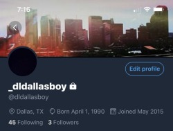 dldallasboy:  Made a Twitter a long time ago but never used it.