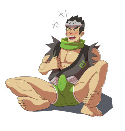 ignacio-art:genji looks like so happy:)