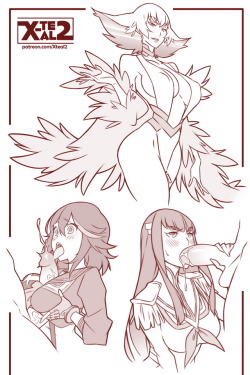 slewdbtumblng:  x-teal2:  Kill La Kill sketches support me on Patreon >_>