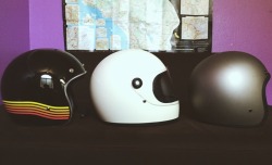 chiquita-bandita:  My helmet collection 😅