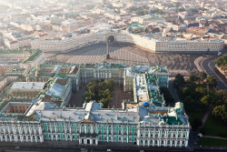 thestandrewknot:  Aerial view of the Winter Palace and Palace
