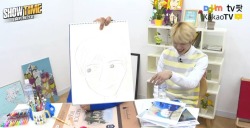 hoya-yeppeo:Hoya’s drawing of Woohyun. He made Woohyun promise