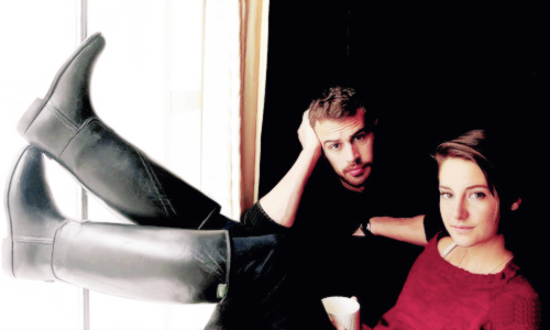 :  Shailene Woodley and Theo James. 