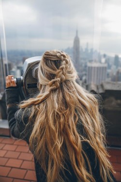 Girls are looking at the world. 