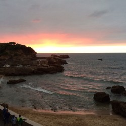 condenasttraveler:  A beautiful sunset in Biarritz, France. #dispatchfrom