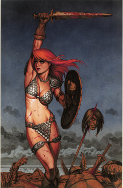 badass–babes:  Red Sonja by  Joseph Michael Linsner   