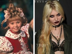 Taylor Momsen then and now. Merry Christmas Cindy Lou Who……