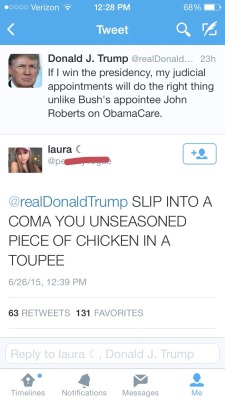 back-that-sass-up:  “you unseasoned piece of chicken in a toupee”