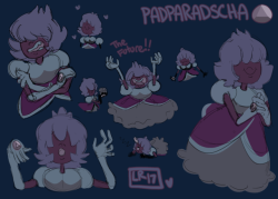 sapphicera: padparadscha !! looks better in full view !!