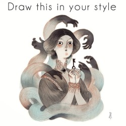 theamazingdigitalart: Amazing takes on Jo Rioux’s drawthisinyourstyle