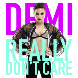 dlovato-news:  Official cover art for “Really Don’t Care”