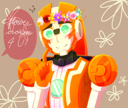 bluenovasart:    Rung and flowers again!  This time is flower