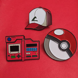 retrogamingblog:  Pokemon Pins made by reallybigdillshop