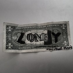 thesnobbyartsyblog:  #Lonely #Art #WorkOfArt #Money 