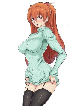 (via souryuu asuka langley (neon genesis evangelion) drawn by