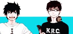 naetoruna:  Happy Birthday to Rin and Yukio Okumura ! // 27.12