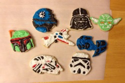Buffy made me Star Wars cookies for my birthday yesterday.