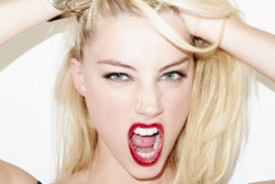 Amber Heard by Terry Richardson. ♥  Fuck yeah Amber rocks.