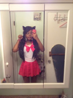 thinbunnee:  Nekomimi Mode~  Sailor uniform style.