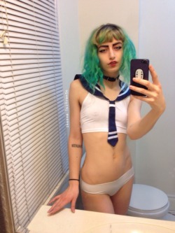 disgustinghuman:  Tried on so many fucking outfits for tonight