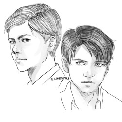 baby erwin and levi! these gosh darn kids and their terrible