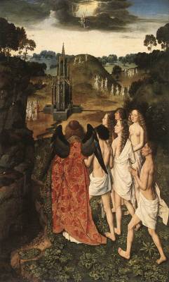 artmastered:  Dieric Bouts, The Way to Paradise, 1450 