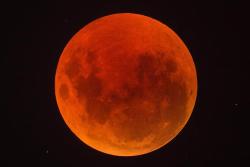 space-is-looking-back-at-us:Lunar eclipse at its deepestFound