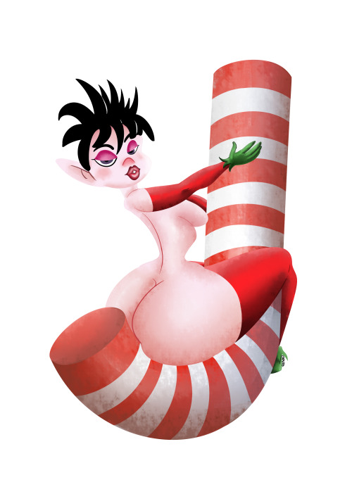 mrcaputoart:Have a nice and sweet Christmas dear @slbtumblng dat peppermint