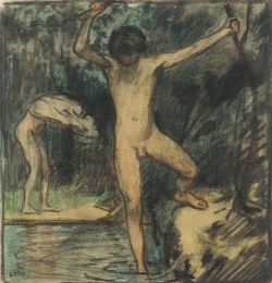 LUDWIG VON HOFMANN: Testing the waters, ca 1910