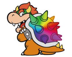 suppermariobroth:Rainbow Bowser’s sprite extracted from the