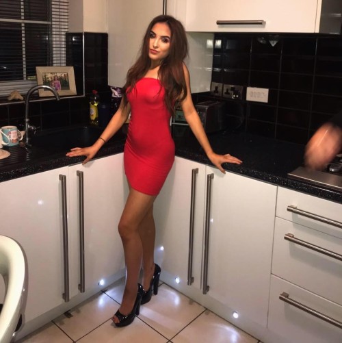 Rocking the red dress