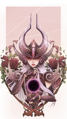 summonersofruneterra: Syndra x Black Rose(OMG! AMAZING!) -  세진