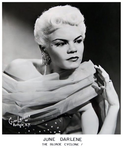 June Darlene aka. “The Blonde Cyclone”..