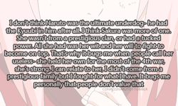confessanime:   I don’t think Naruto was the ultimate underdog-