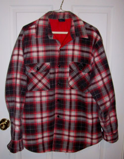 susoriginals:  Vintage 1970s Men’s Plaid Flannel Shirt Jacket