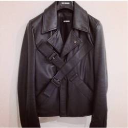 elanexus:  Raf Simons SS12 Leather Double Strap Rider Jacket