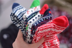 millys-nikon:  my cute Christmas socks from Primark  quality