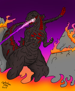 Godzilla as he appears in the latest Godzilla film, also known