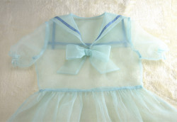  Blue Transparent Seifuku Dress ส.00 