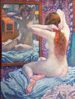 artiebagagli:  Théo van Rysselberghe - Le Ruban écarlate (1906)