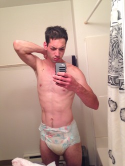 lastud83:  kodithakid:  Cranky wet morning but a diaper a day