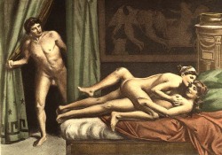 howsaucy:  Édouard-Henri Avril, lesbic sex, illustration to De
